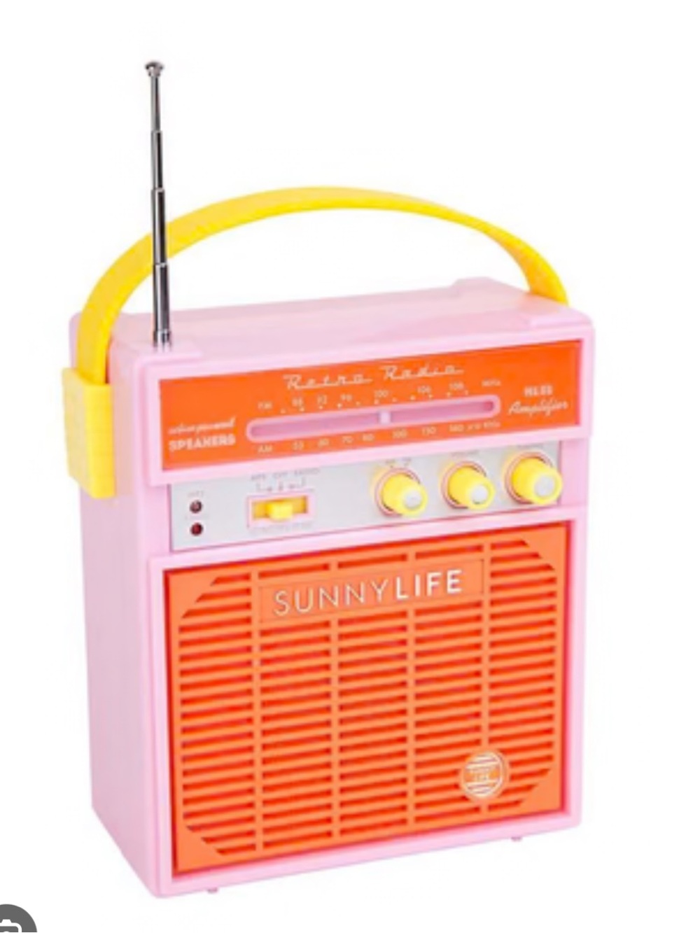 Sunnylife retro Sounds Blossom
Pink portable speaker/radio